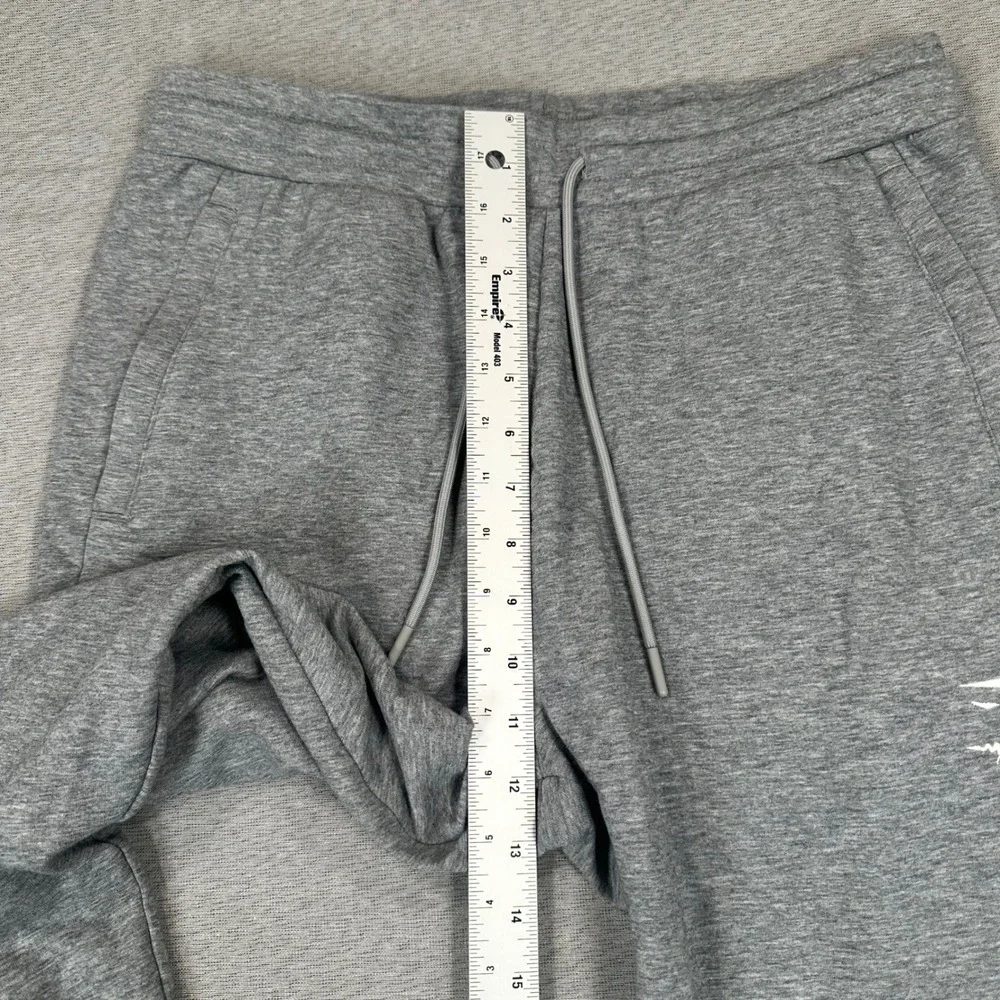 Gymshark Crest Joggers Men Medium Slim Tapered Grey Marl Sweatpants Gym Training